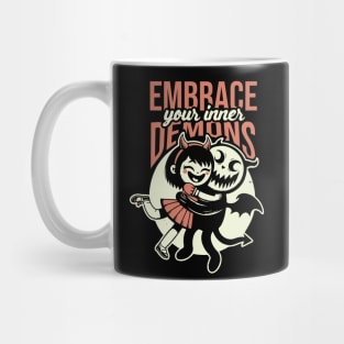 Embrace Your Inner Demons // Funny Cute Design Mug